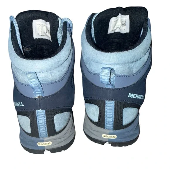 Merrell Siren Sport Q2 Mid Waterproof Boots Women’s 7 Slate Blue Hiking Trail - Picture 6 of 11